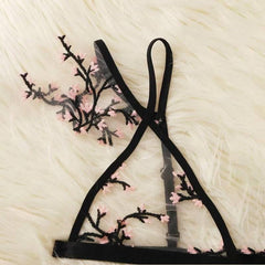 Sexy Plum Blossom Embroidered Sexy Underwear - Passion Pulse Adult