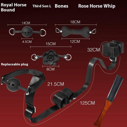 SM Kit: Clamps, Handcuffs, Oral Balls - Passion Pulse Adult