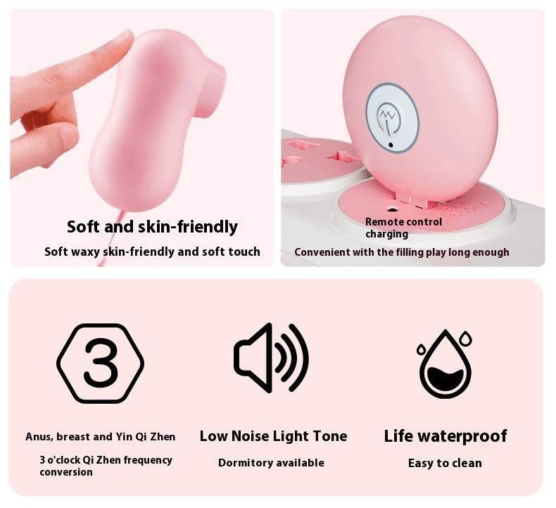 Tongue Sucking Remote Control Vibrator - Passion Pulse Adult