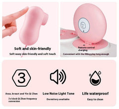 Tongue Sucking Remote Control Vibrator - Passion Pulse Adult