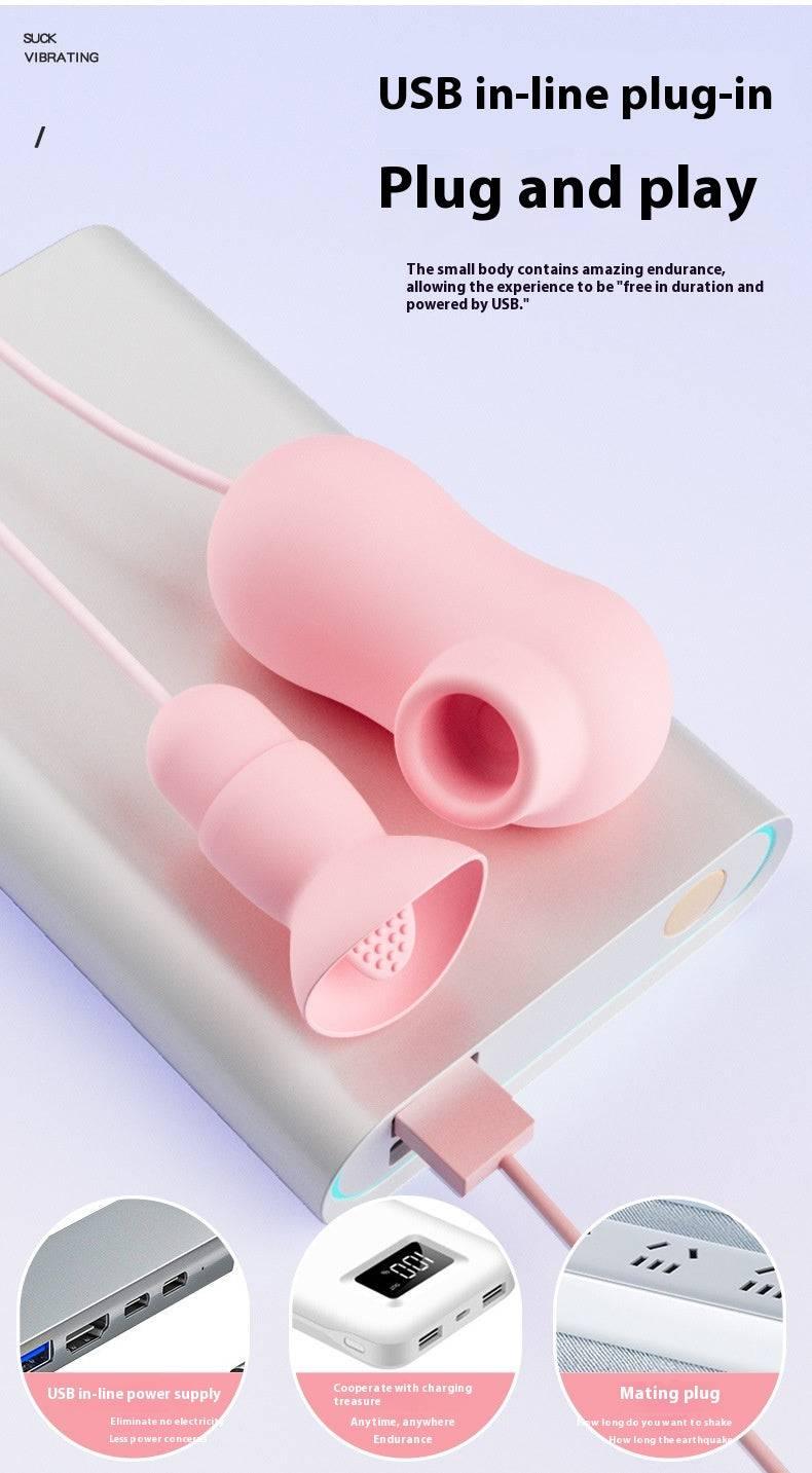 Tongue Sucking Remote Control Vibrator - Passion Pulse Adult