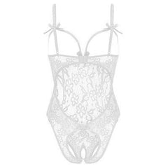 Lace Open Chest Bodysuit - Passion Pulse Adult