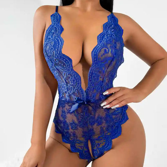 Traje de baño de una pieza con tiras huecas