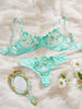 Conjunto de ropa interior de encaje ultrafino